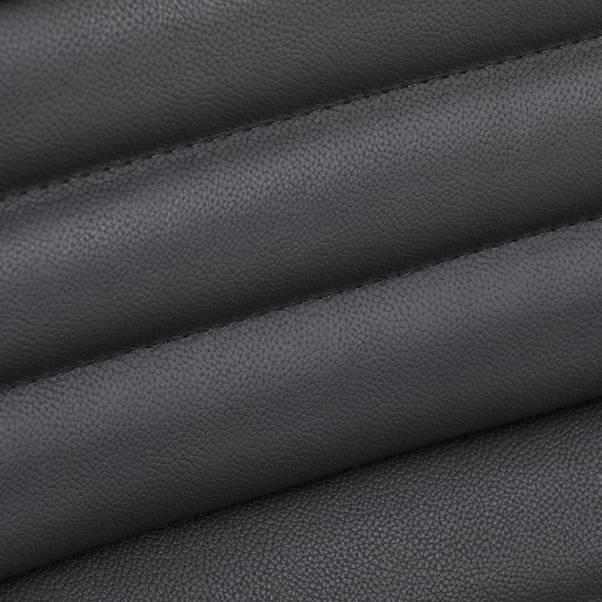 DREHSTUHL  in Schwarz  - Chromfarben/Schwarz, KONVENTIONELL, Leder/Kunststoff (52/110-120/48cm)