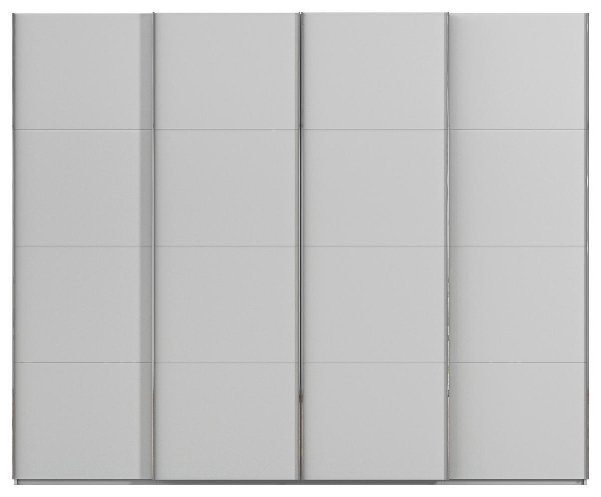 SCHWEBETÜRENSCHRANK 271/223/68 cm 4-türig Grau  - Chromfarben/Grau, Design, Holzwerkstoff/Metall (271/223/68cm) - Novel