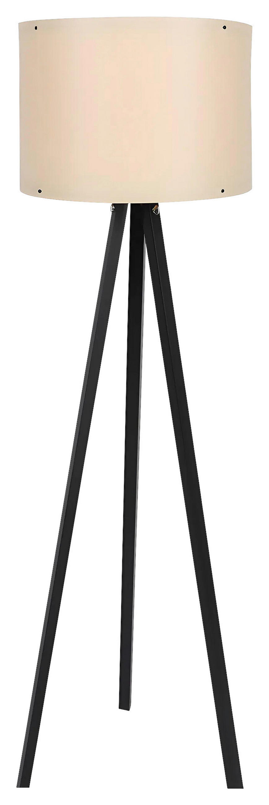 STEHLEUCHTE 38/145 cm    - Schwarz, Design, Holzwerkstoff/Kunststoff (38/145cm) - P & B