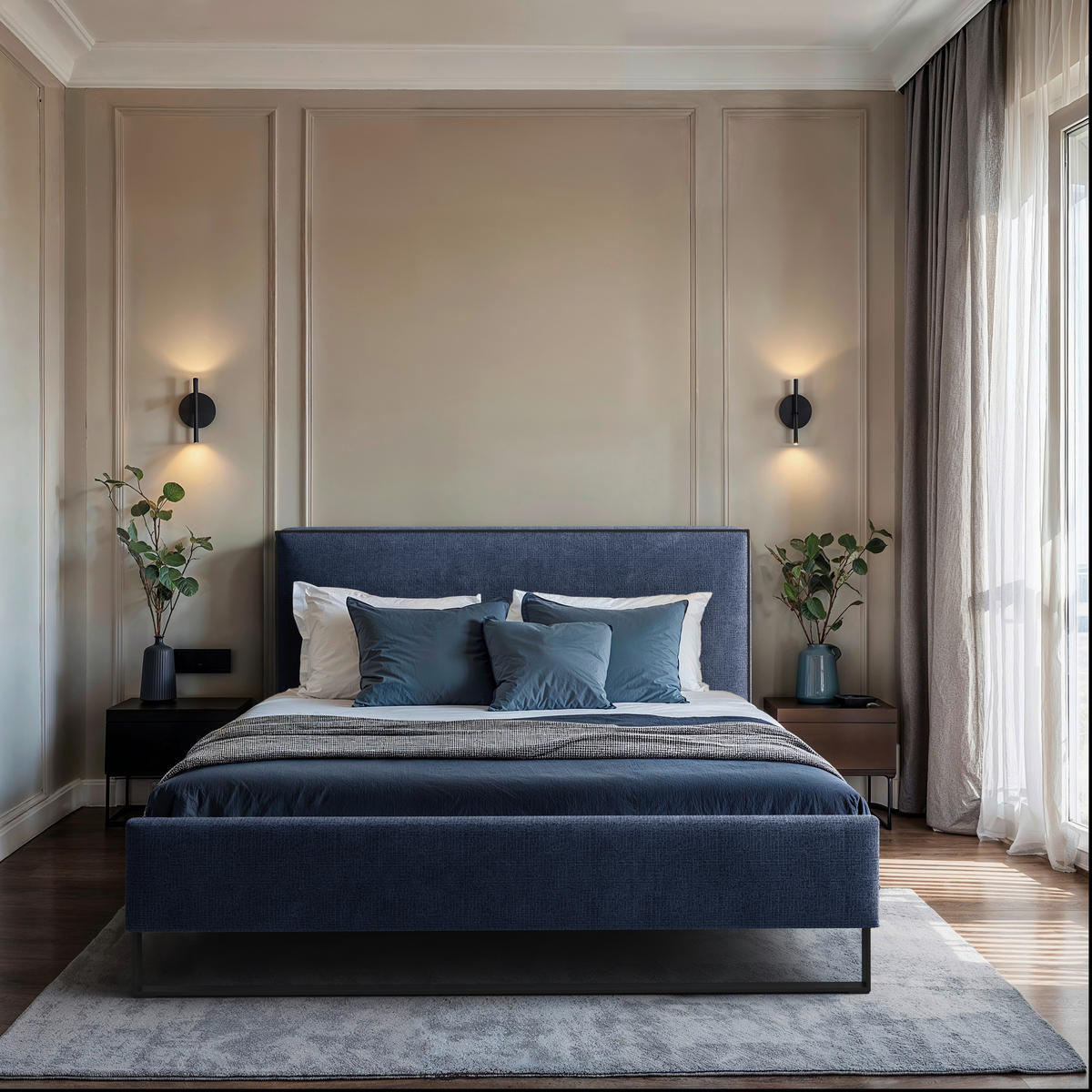 POLSTERBETT 180/200 cm,  in Anthrazit, gepolstertes Kopfteil, Lattenrost, Bettkasten,  - Anthrazit/Schwarz, MODERN, Holz/Holzwerkstoff (180/200cm) - MID.YOU