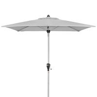 SONNENSCHIRM 210x140 cm Hellgrau  - Silberfarben/Hellgrau, Basics, Textil/Metall (210/140cm) - Doppler