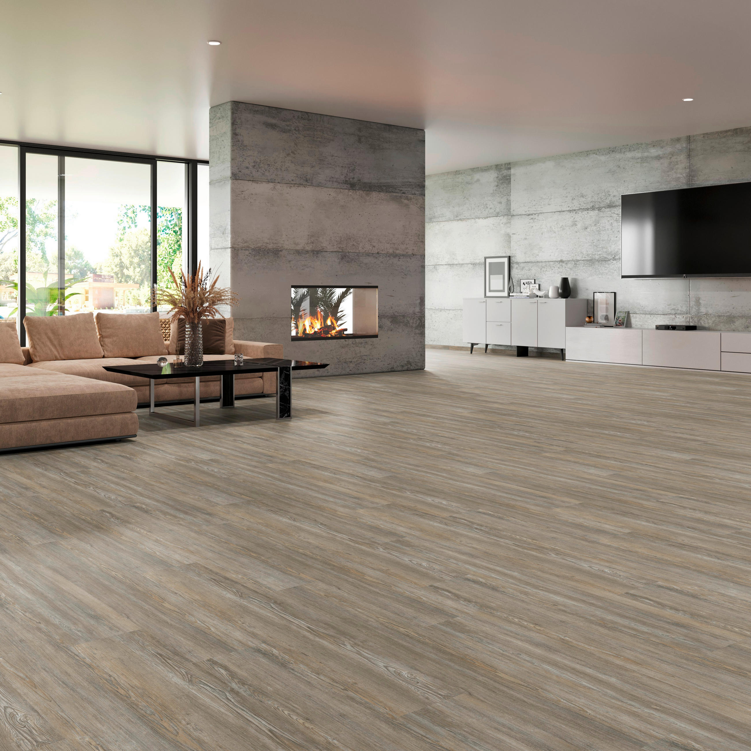 DESIGNBODEN SEnsano Fichte Havel 100009401  per  m² - Design, Holzwerkstoff (121/28,8/0,85cm) - Tilo