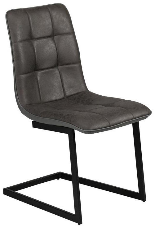 STOLICA  smeđa, siva  tekstil      - siva/smeđa, Design, tekstil/metal (46/88,5/58,5cm) - Carryhome