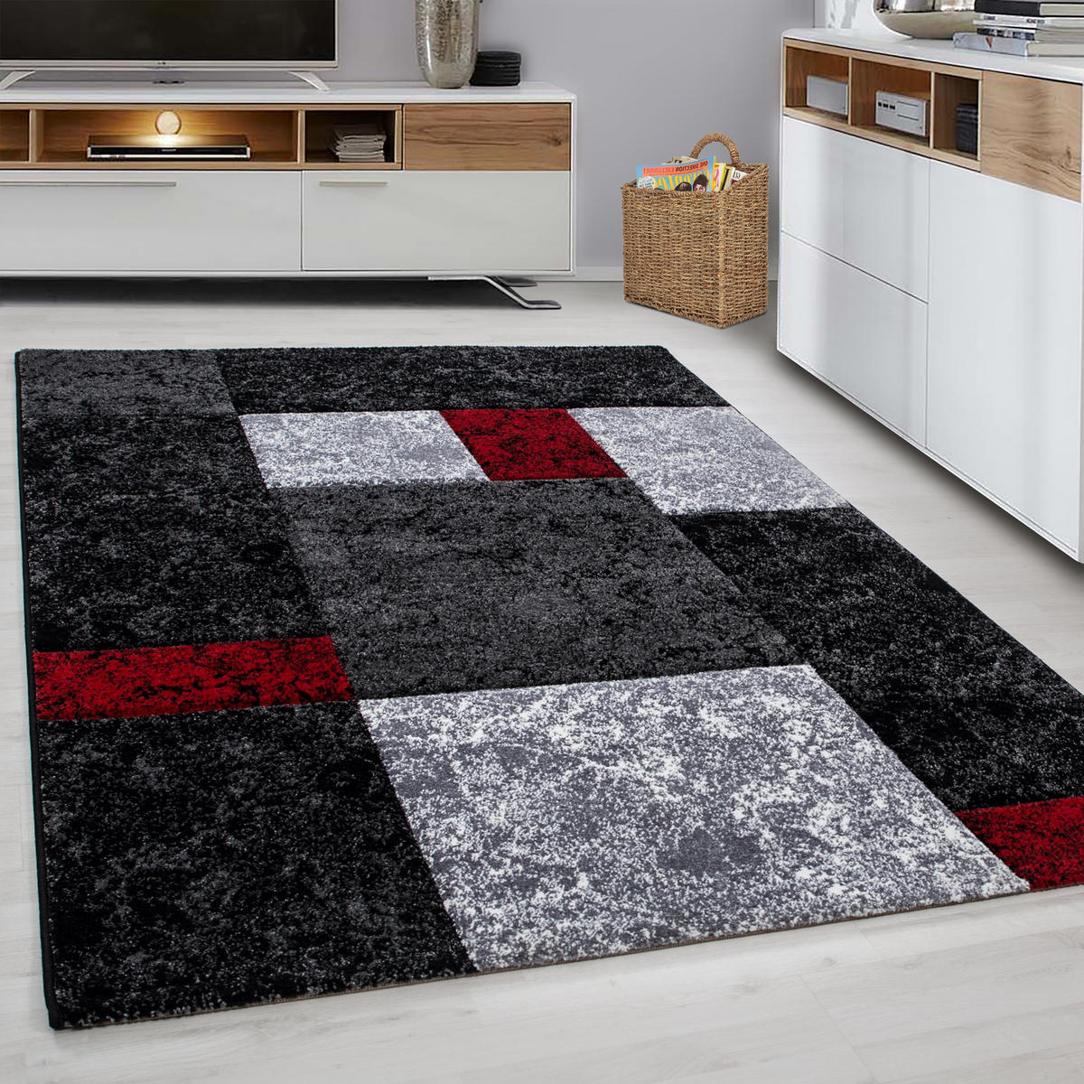 WEBTEPPICH 120/170 cm Hawaii 1330 Rot  - Rot, KONVENTIONELL, Textil (120/170cm) - Novel