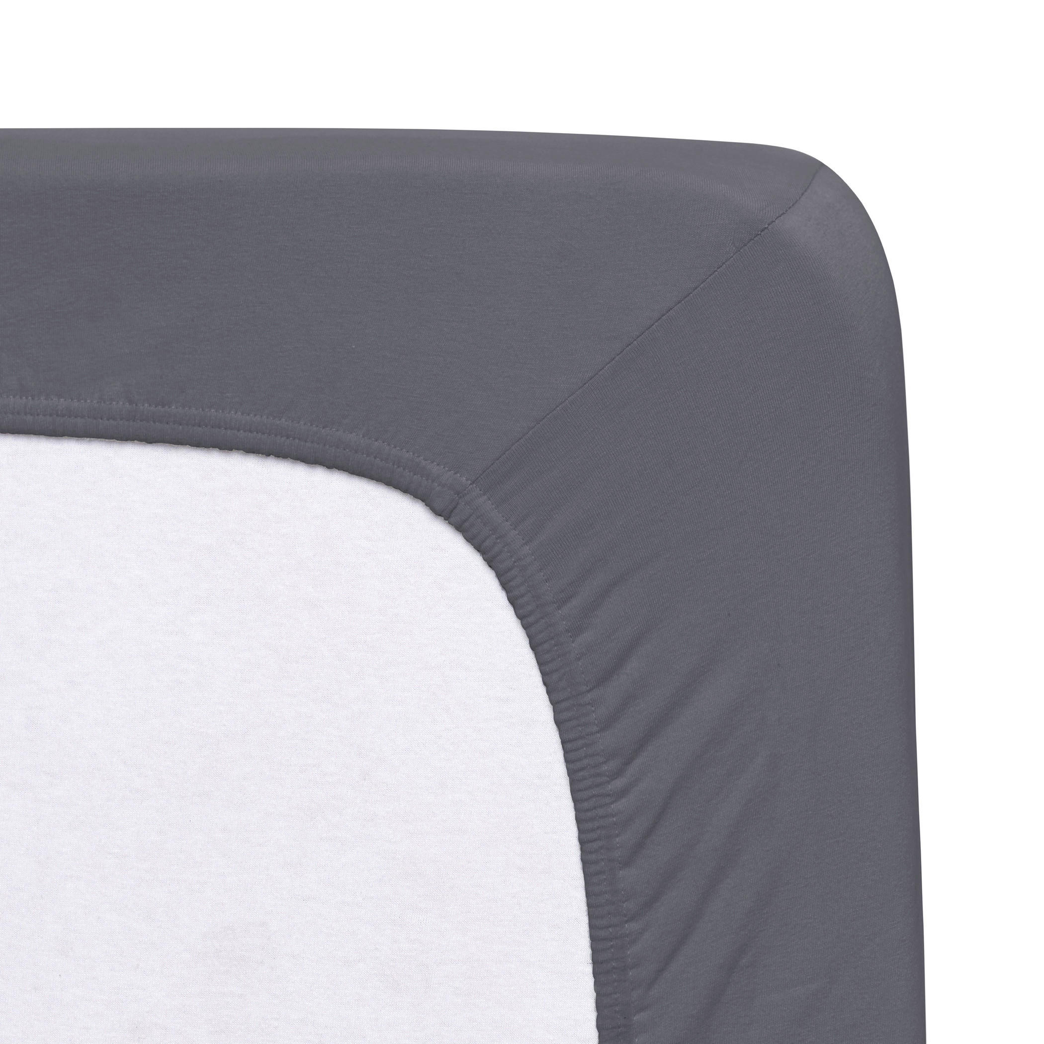 SPANNLEINTUCH 140-160/200-220 cm Jersey - Dunkelgrau, Basics, Textil (140-160/200-220cm) - Florella