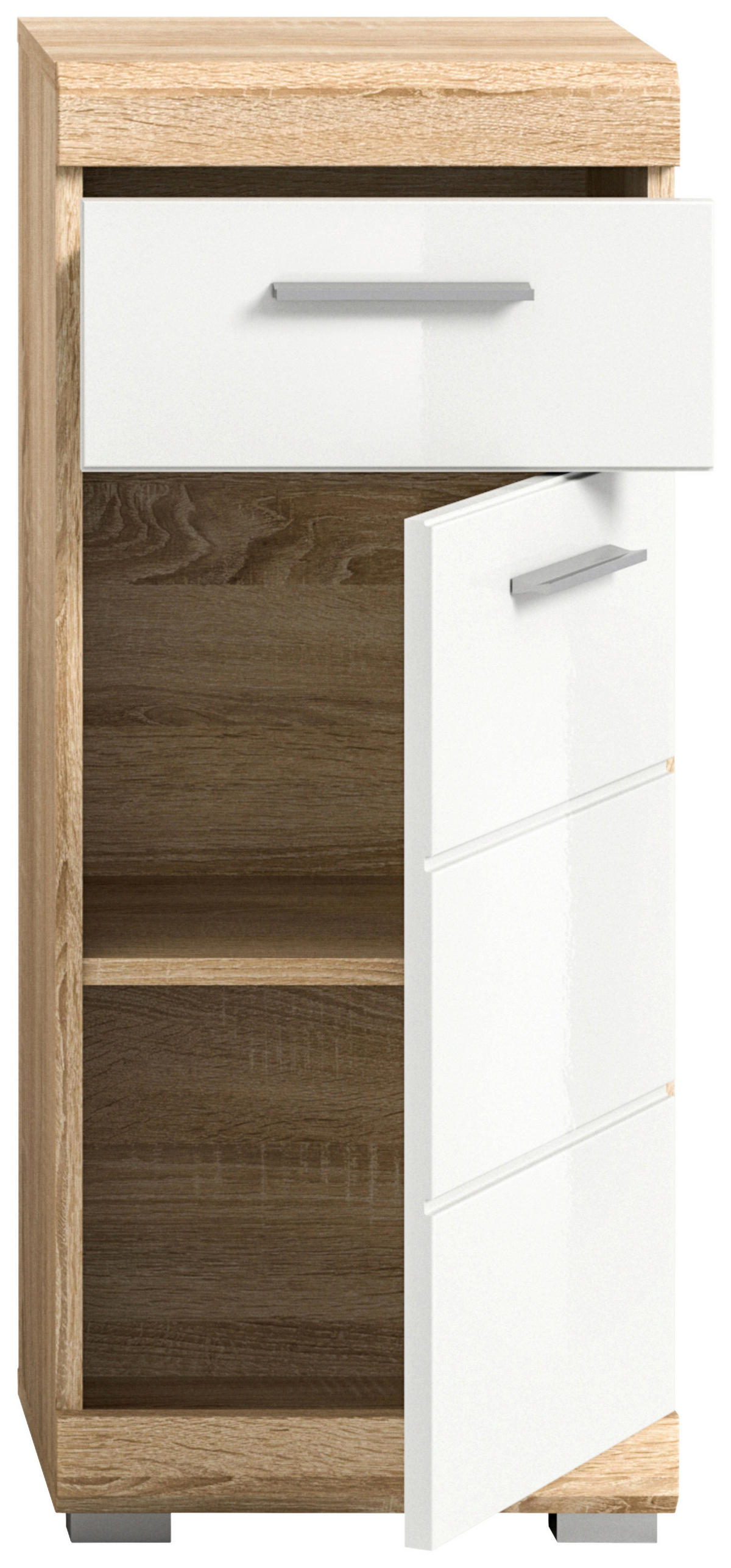 SPODNJA OMARICA 37/88/31 cm  - barve kroma/barve jesena, Moderno, umetna masa/leseni material (37/88/31cm) - MID.YOU