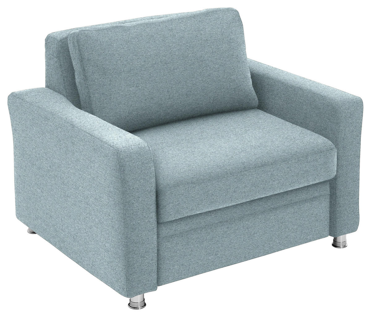 BÄDDFÅTÖLJ i flatväv turkos  - turkos, Klassisk, metall/textil (116/90/100cm) - Livetastic