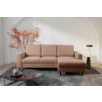 ECKSOFA  in Struktur Braun  - Schwarz/Braun, MODERN, Holz/Kunststoff (230/145cm) - Carryhome