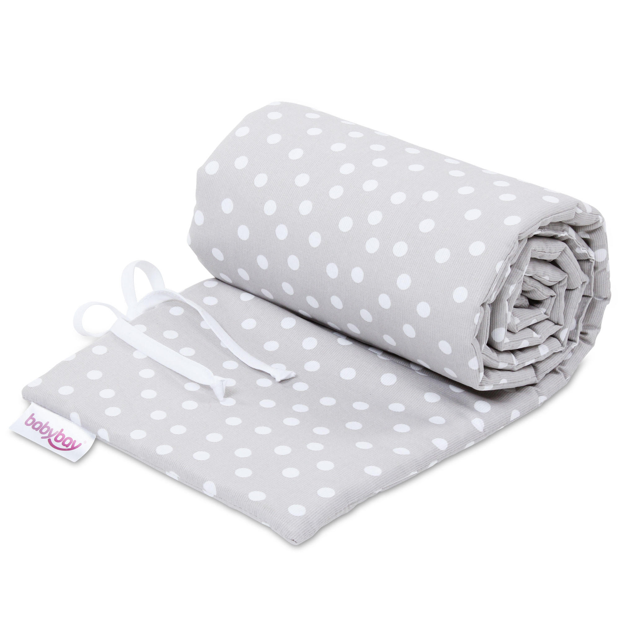 Nestchen Pique Babybay    - Weiß/Grau, Basics, Textil (168/24/2cm) - Babybay
