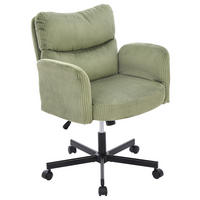 FORGÓSZÉK  kord zöld  - fekete/zöld, Modern, műanyag/textil (73/85-95/65cm) - Livetastic