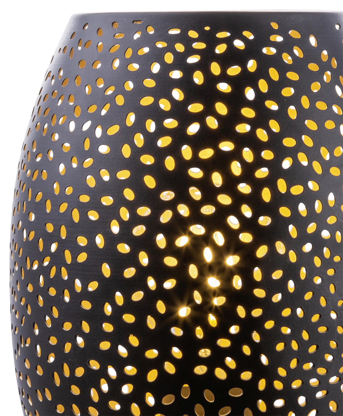 STOLNÍ LAMPA, E27, 15/23 cm  - černá/barvy zlata, Basics, kov (15/23cm) - Globo