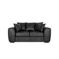 2-SITS SOFFA i trä, textil antracit  - svart/antracit, Klassisk, trä/textil (192/85/100cm) - Carryhome