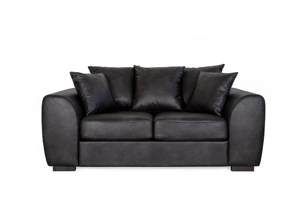 2-SITS SOFFA i trä, textil antracit  - svart/antracit, Klassisk, trä/textil (192/85/100cm) - Carryhome