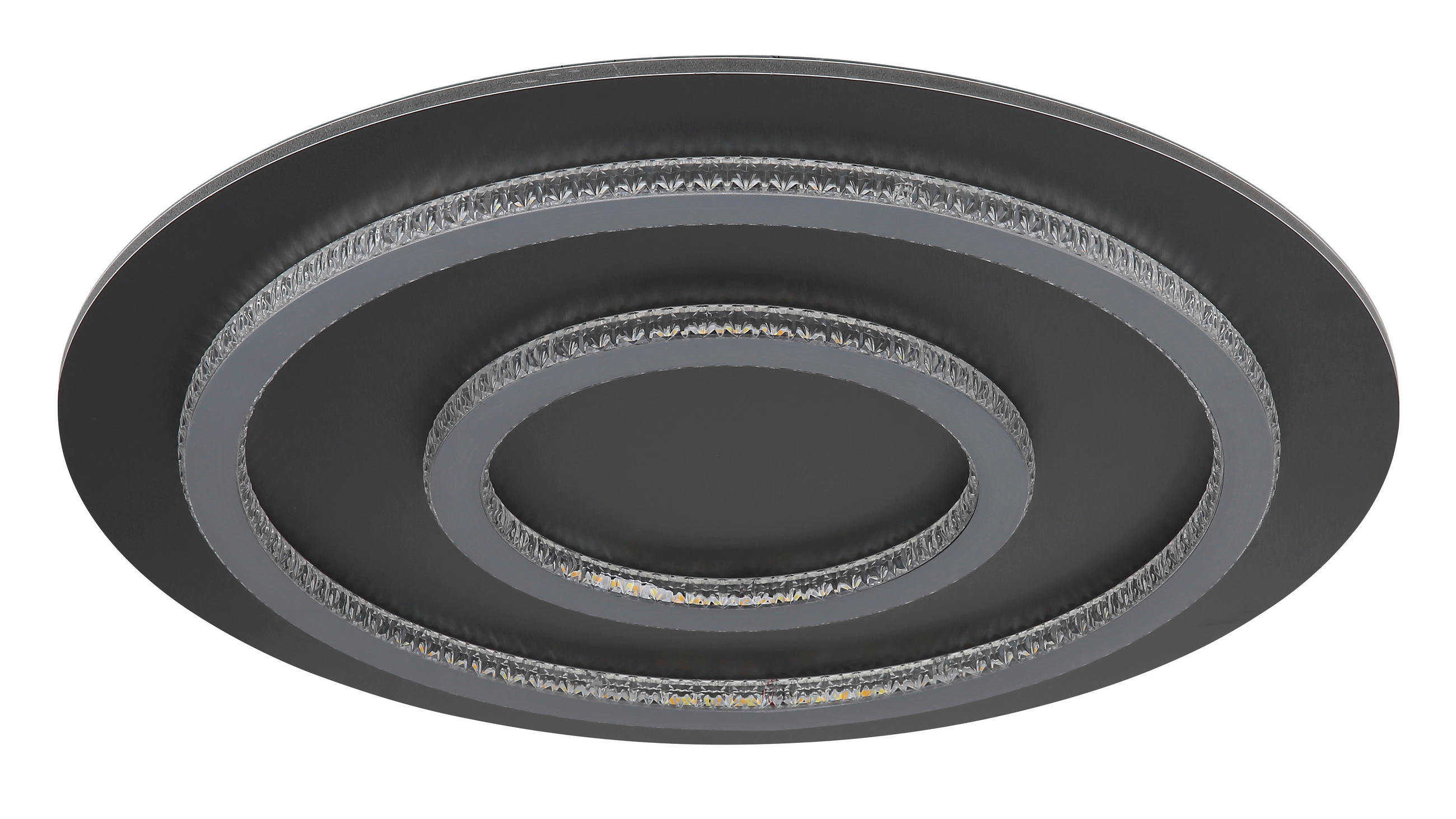 LED-DECKENLEUCHTE 55/6 cm   - Klar/Anthrazit, Design, Kunststoff/Metall (55/6cm) - Globo