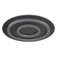 LED-DECKENLEUCHTE 55/6 cm   - Klar/Anthrazit, Design, Kunststoff/Metall (55/6cm) - Globo