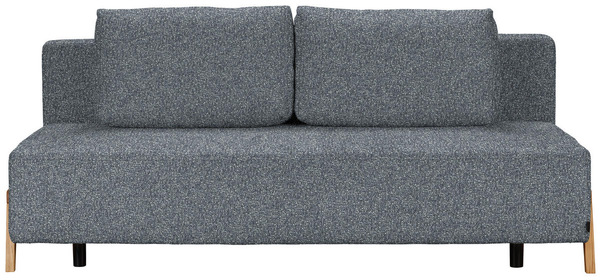 SCHLAFSOFA in Textil Dunkelgrau  - Dunkelgrau/Naturfarben, Design, Holz/Textil (211/88/102cm) - Niels Andersson