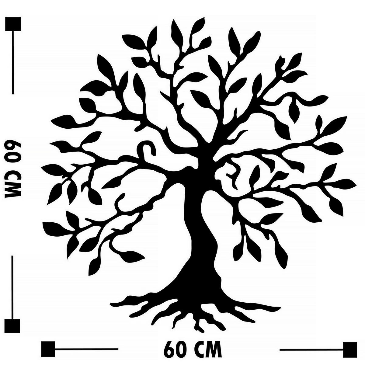 METALLBILD  - Schwarz, Basics, Metall (60/60cm)