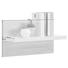 WANDBOARD Eichefarben, Weiß - Eichefarben/Weiß, Design (50/28,8/19,9cm) - Welnova