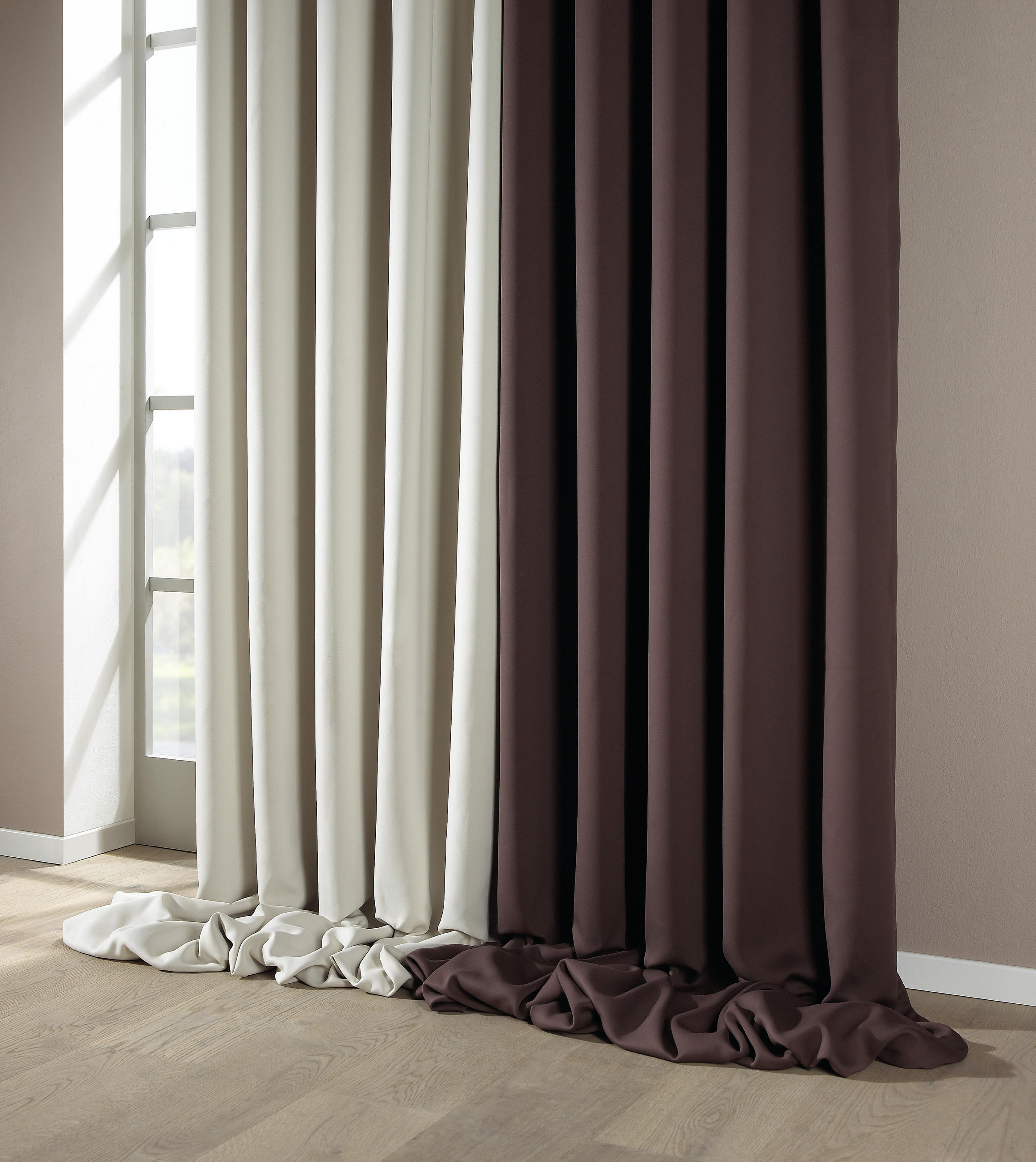 TKANINA DEKORATIVNA smeđa - smeđa, Basics, tekstil (150cm) - Esposa
