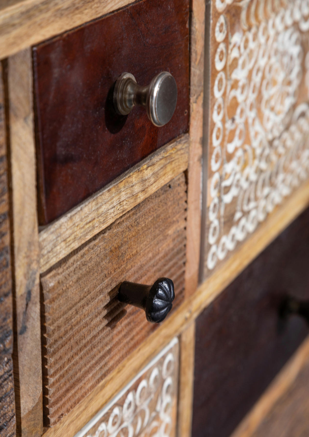 SIDEBOARD  in 114/80/39 cm  - Dunkelbraun/Messingfarben, Design, Holz/Metall (114/80/39cm) - Landscape