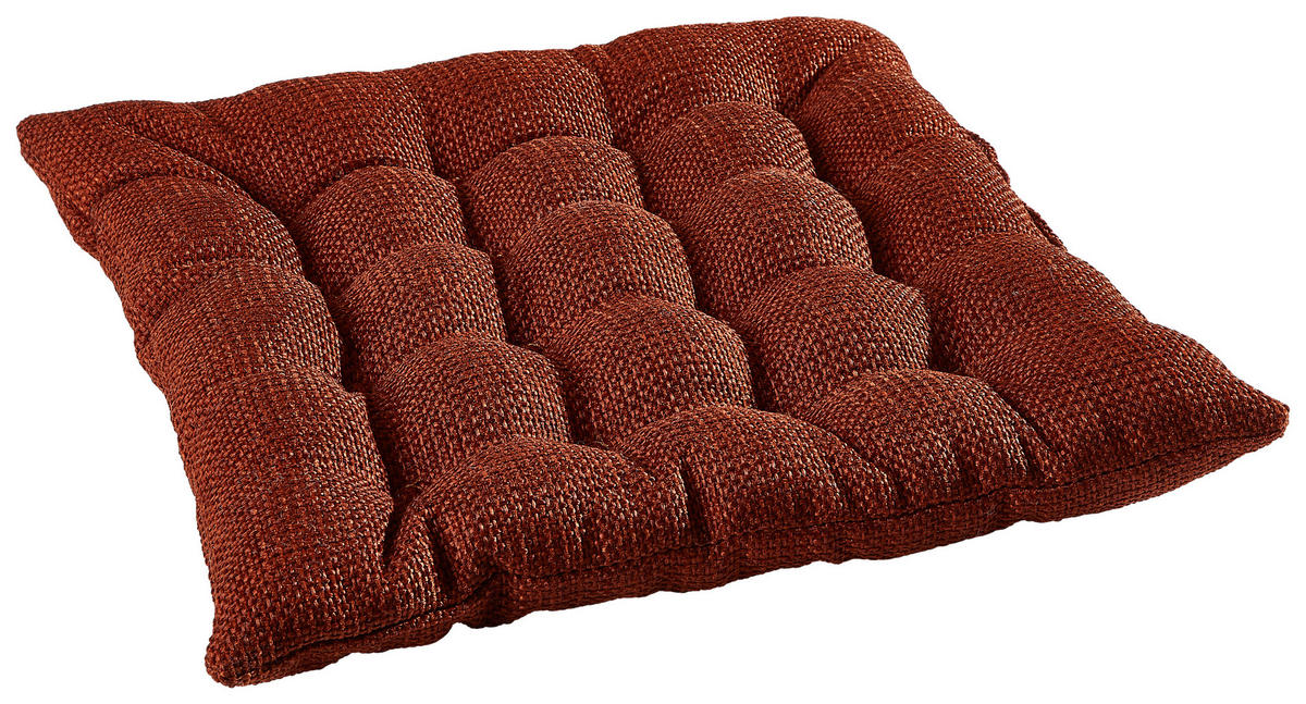 SITZKISSEN 40/40 cm  - Rostfarben, Basics, Textil (40/40cm) - Novel