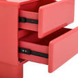 NACHTSCHRANK 56,5/56,5/42,5 cm  - Hellrot, Design, Holzwerkstoff (56,5/56,5/42,5cm) - Novel