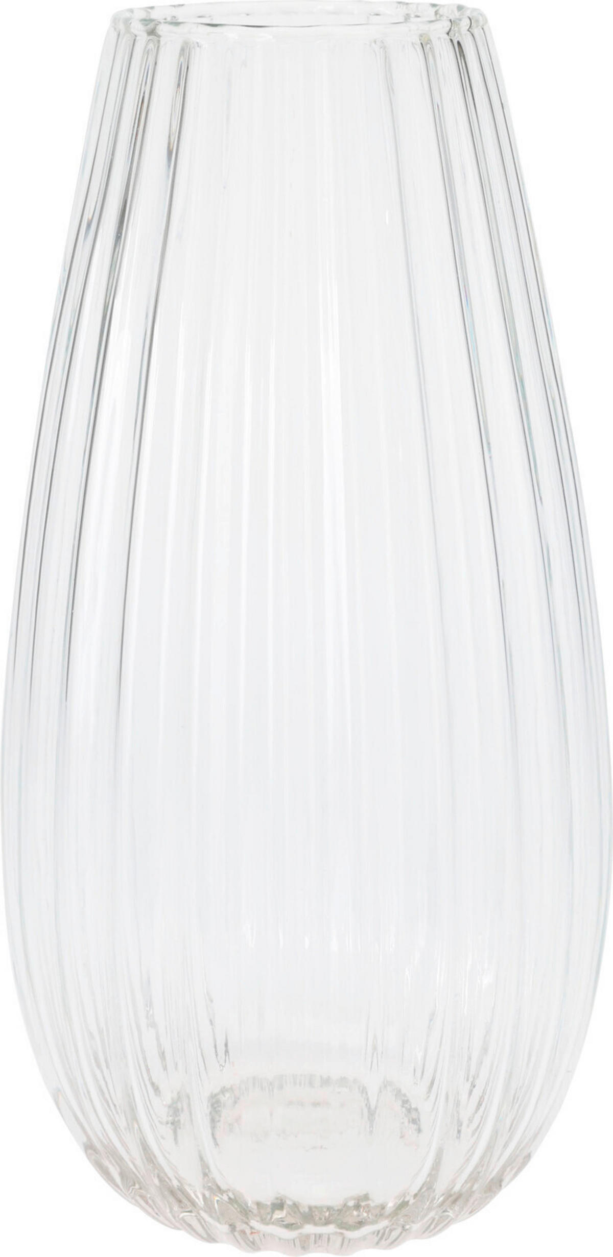 VÁZA, sklo, 30 cm - průhledné, Basics, sklo (15/15/30cm)