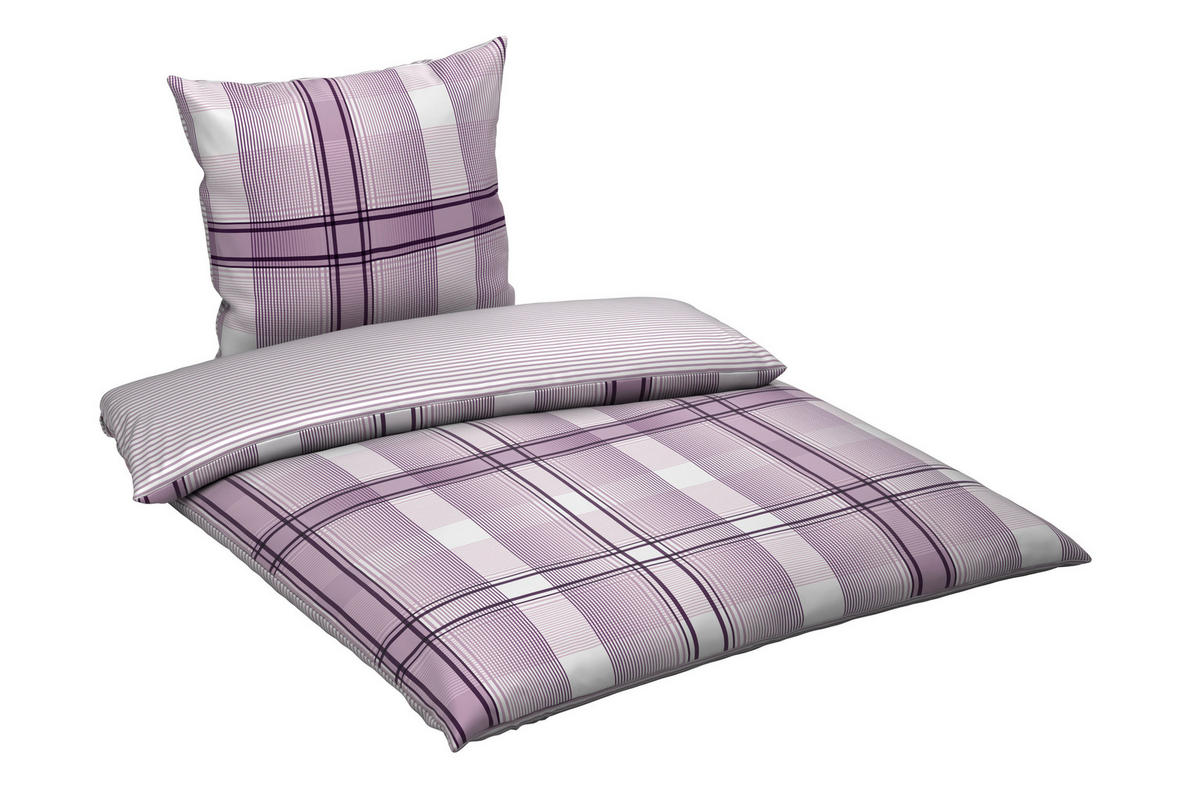 WENDEBETTWÄSCHE 155/220 cm  - Mauve, Textil (155/220cm) - Novel