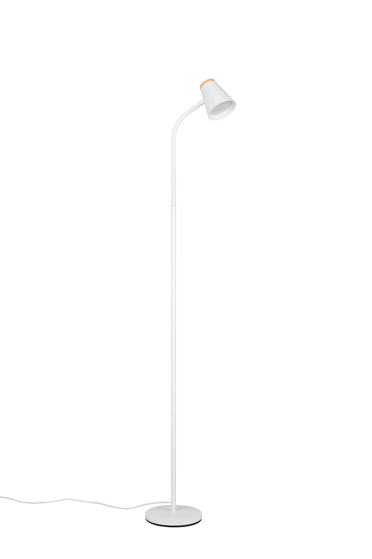 LED-STEHLEUCHTE    - Braun/Weiß, Basics, Kunststoff (145/19,5/37cm)