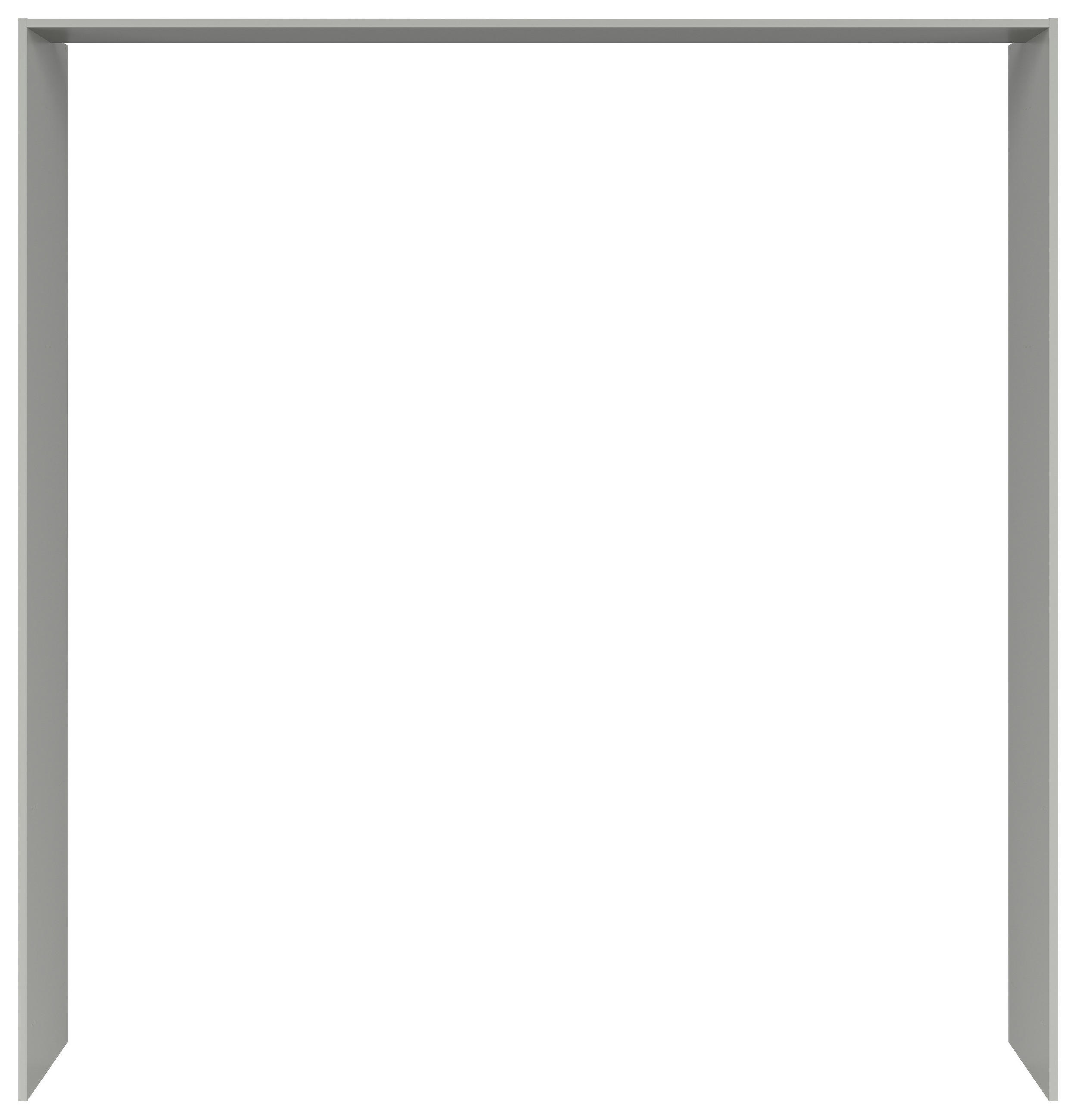 PASSEPARTOUTRAHMEN 213,7/222,7/58,5 cm   - Eiche grau, Basics, Holzwerkstoff (213,7/222,7/58,5cm) - Visiona