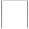 PASSEPARTOUTRAHMEN 213,7/222,7/58,5 cm   - Eiche grau, Basics, Holzwerkstoff (213,7/222,7/58,5cm) - Visiona