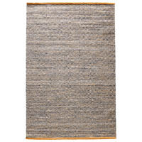 HANDWEBETEPPICH Jupiter 70/130 cm Jupiter  - Currygelb, Natur, Textil (70/130cm) - Linea Natura