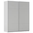 SCHWEBETÜRENSCHRANK 162/223/68 cm 2-türig Grau  - Grau, KONVENTIONELL, Holzwerkstoff/Metall (162/223/68cm) - Novel