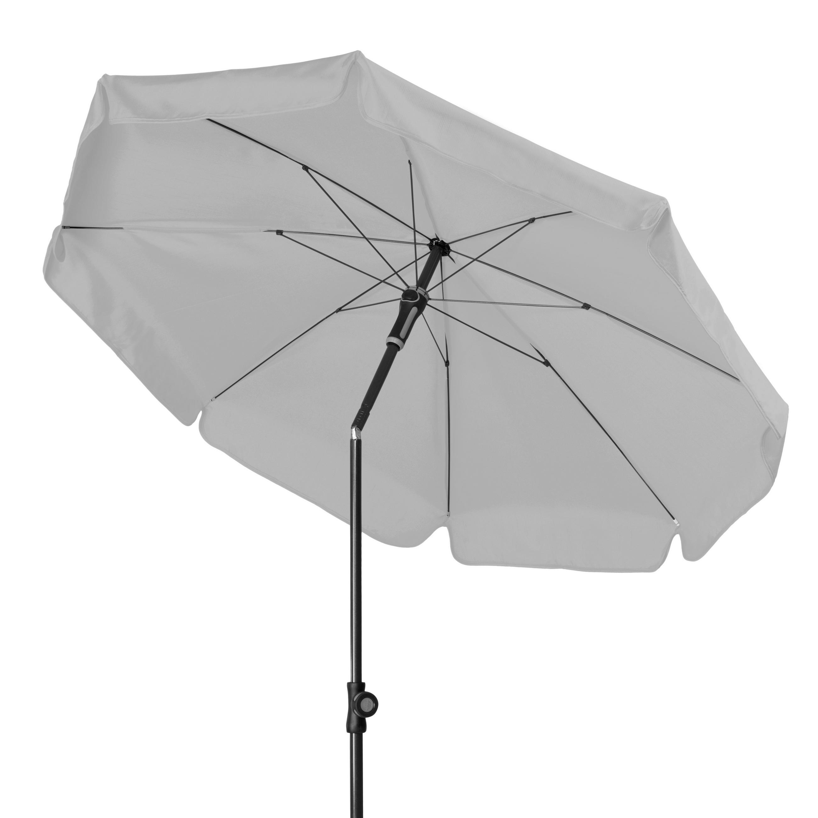 SONNENSCHIRM 150 cm   - Anthrazit/Hellgrau, Basics, Textil/Metall (150cm) - Doppler