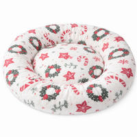 HAUSTIERKISSEN - Weiss/Rot, Basics, Textil (50cm) - X-Mas