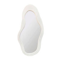 SPIEGEL 62/120/3 cm    in wellenförmig  - Weiß, Design, Glas/Holzwerkstoff (62/120/3cm) - MID.YOU