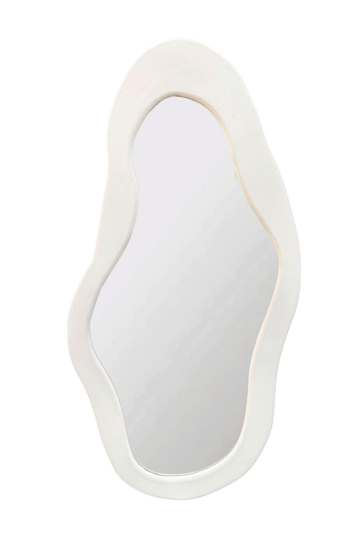 SPIEGEL 62/120/3 cm    in wellenförmig  - Weiß, Design, Glas/Holzwerkstoff (62/120/3cm) - MID.YOU