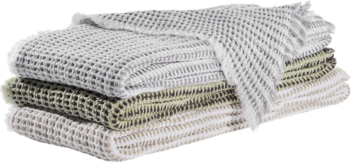 WOHNDECKE 150/200 cm  - Dunkelgrau/Grün, KONVENTIONELL, Textil (150/200cm) - Dieter Knoll