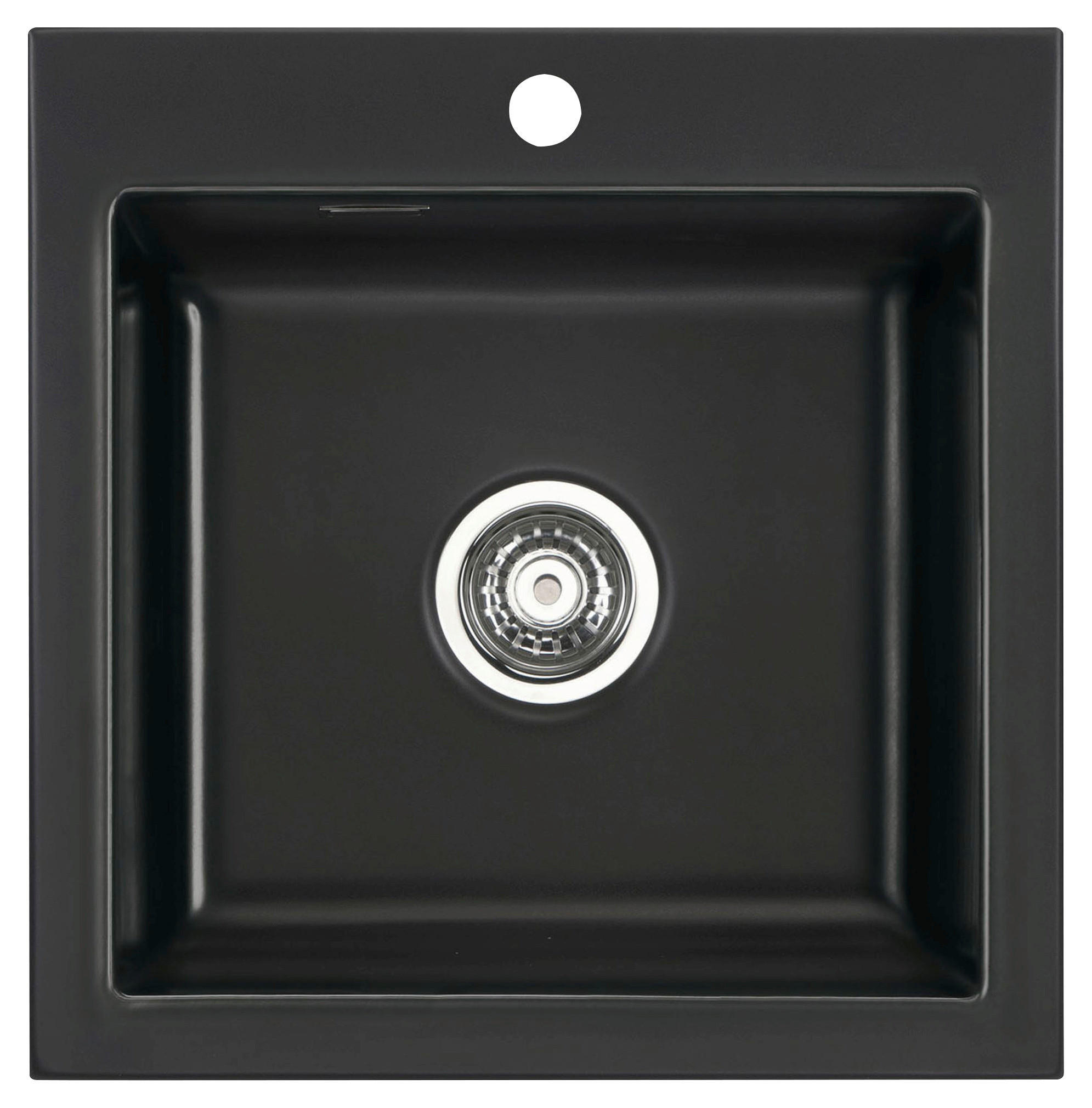 SPÜLE Mera 51 / 50010168  - Schwarz, Basics, Keramik (51/51/20cm) - Systemceram
