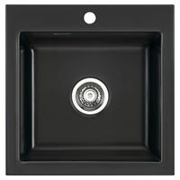 SPÜLE Mera 51 / 50010168  - Schwarz, Basics, Keramik (51/51/20cm) - Systemceram