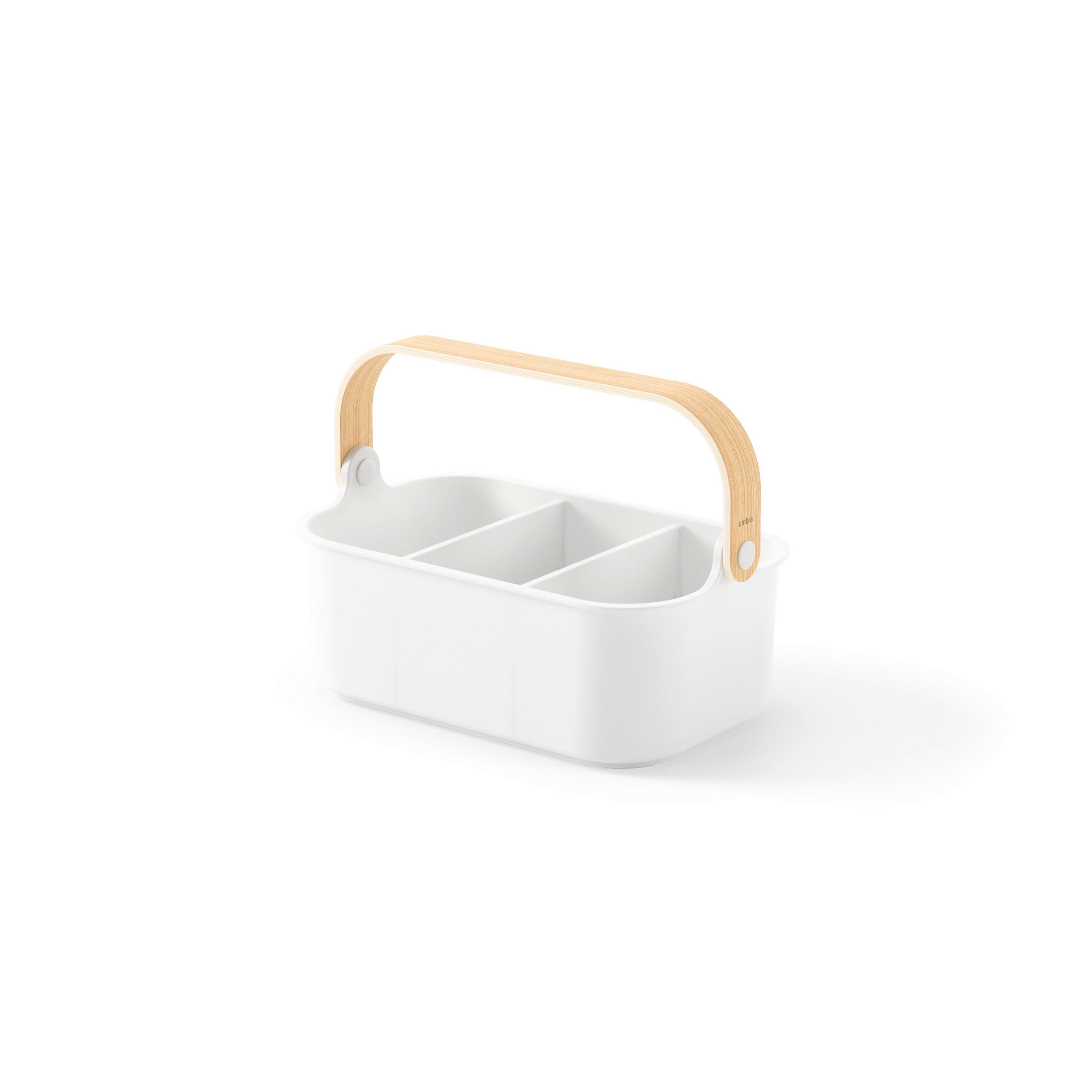 ORGANIZATOR  - bijela/prirodne boje, Basics, drvo/plastika (17/12/28cm) - Umbra