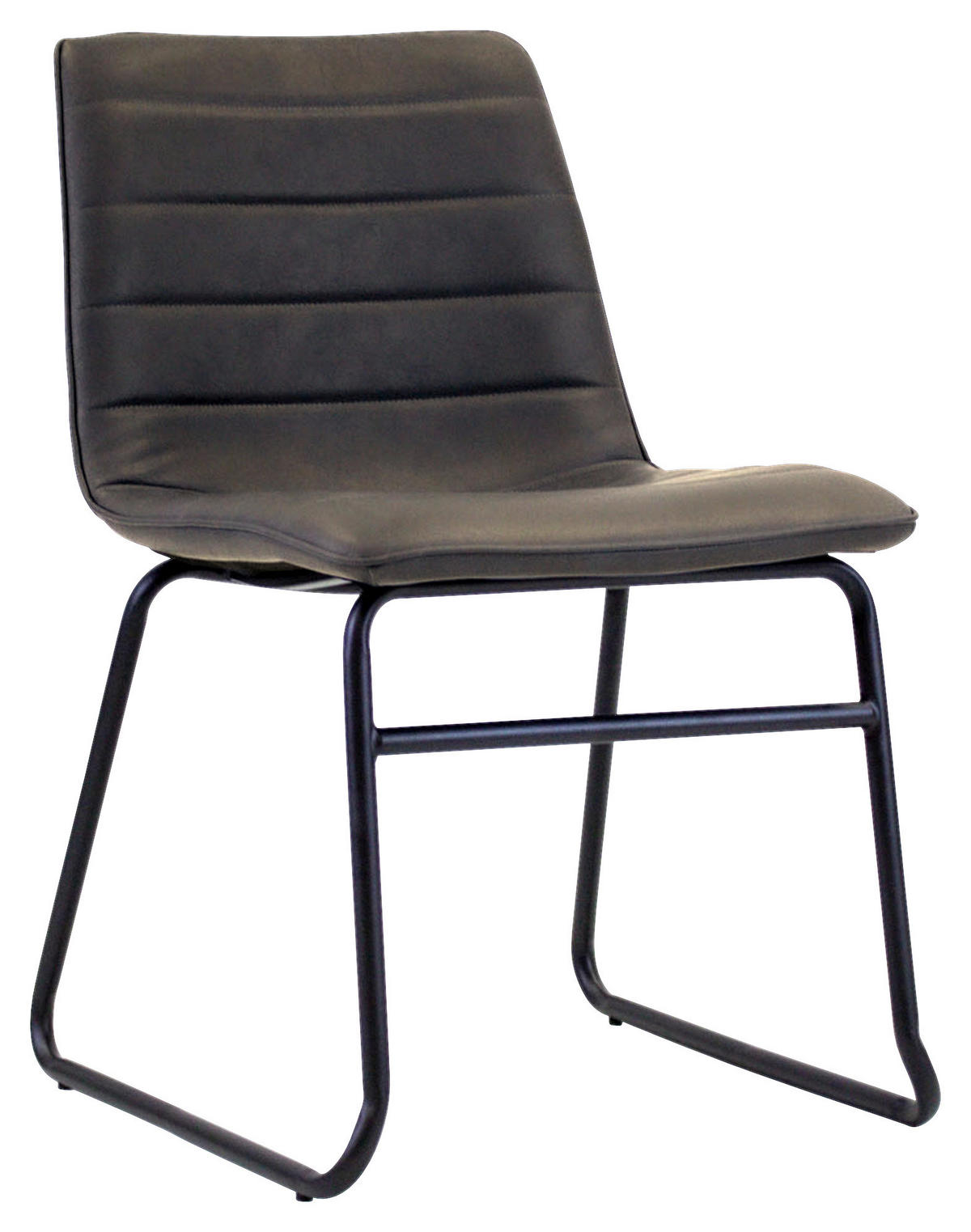 STUHL - Anthrazit/Schwarz, KONVENTIONELL, Kunststoff/Textil (48/77/56cm) - MID.YOU