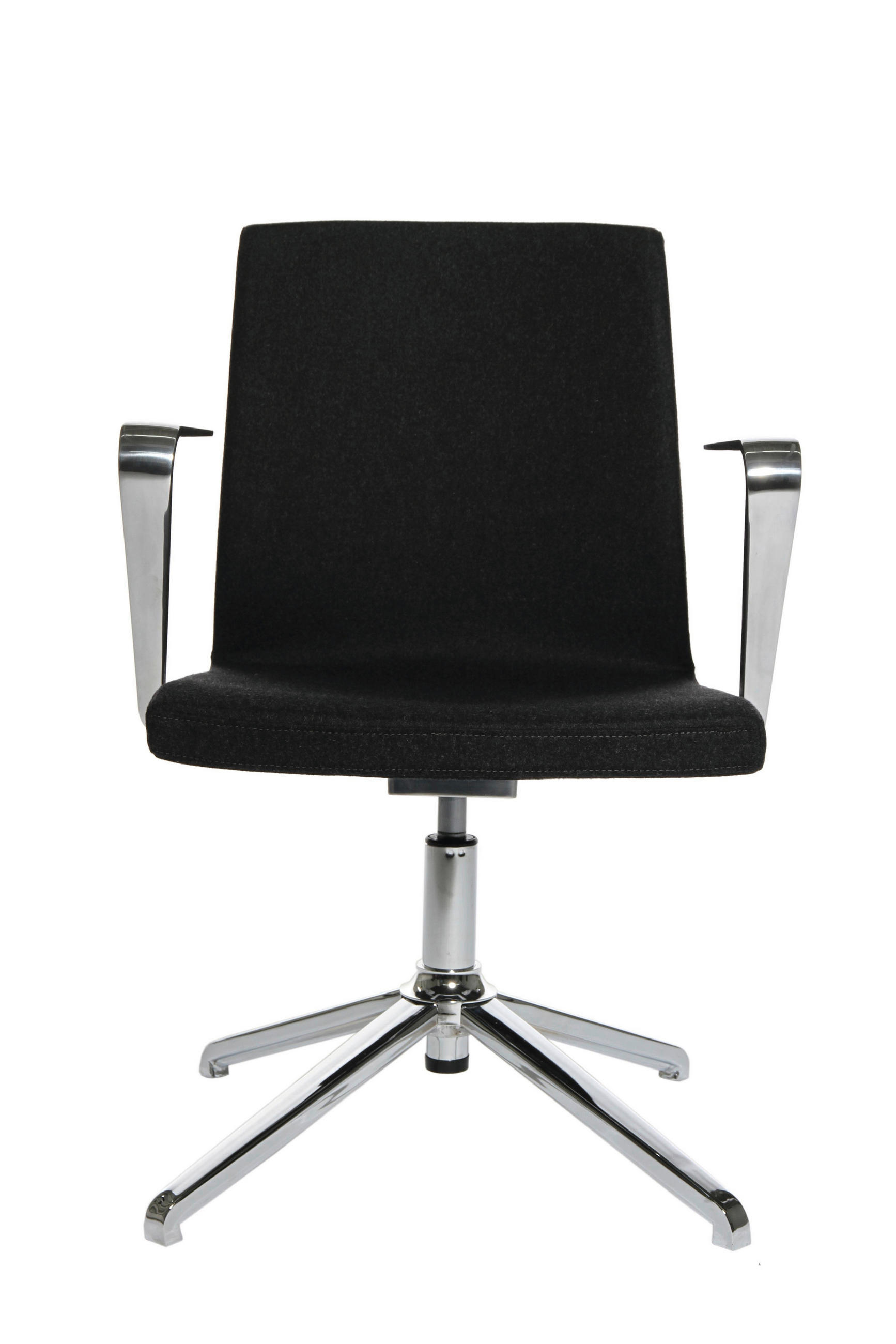 ARMLEHNSTUHL  in Aluminium  - Schwarz, Design, Metall (51/86-95/46cm) - Topstar