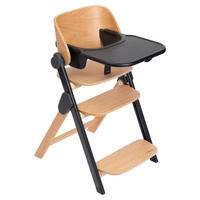 HOCHSTUHL Meraviglia Schwarz, Buchefarben Ebony/Buche  - Buchefarben/Schwarz, Basics, Holz/Kunststoff (44/63-83/55cm) - Chicco