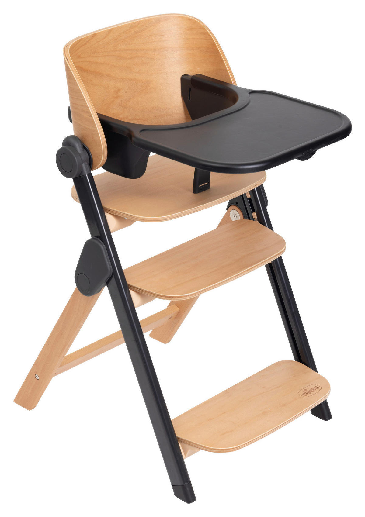 HOCHSTUHL Meraviglia Schwarz, Buchefarben Ebony/Buche  - Buchefarben/Schwarz, Basics, Holz/Kunststoff (44/63-83/55cm) - Chicco