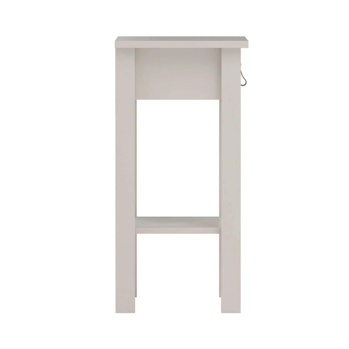 NACHTSCHRANK 40/70,1/34,2 cm Douglasie, Fichte, Kiefer, Lärche, Tanne  - Kaschmir/Silberfarben, MODERN, Leder/Holz (40/70,1/34,2cm) - MID.YOU