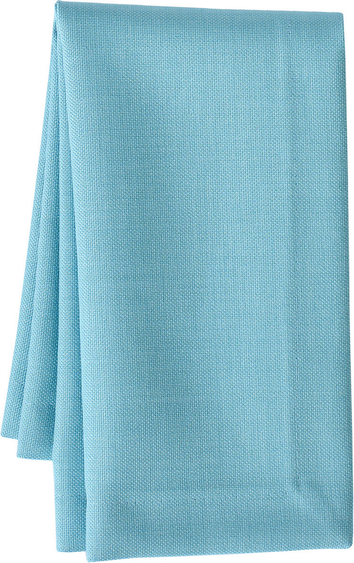 TISCHLÄUFER Textil beschichtet Türkis 50/140 cm  - Türkis, Basics, Textil (50/140cm)