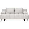 BÄDDSOFFA i jacquard grå  - svart/grå, Modern, metall/textil (204/90/95cm) - MID.YOU