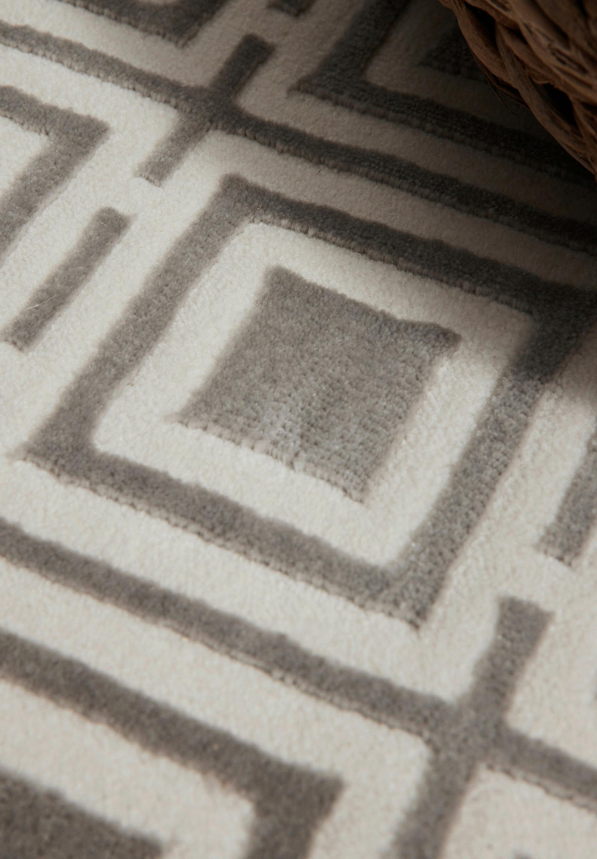 LÄUFER 80/240 cm Perles  - Creme/Grau, Design, Kunststoff (80/240cm) - Elle Decoration