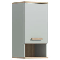 HÄNGESCHRANK 34/68/28 cm  - Graugrün/Eiche San Remo, MODERN, Holzwerkstoff/Kunststoff (34/68/28cm) - MID.YOU